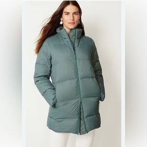 J Jill Aqua Puffer Down Filled Jacket Women’s Size M